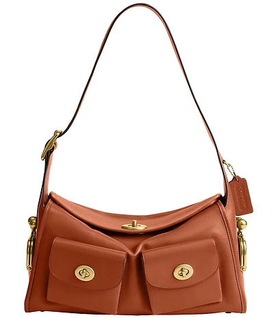 COACH The Coach Originals Turnlock Haversack Leather Shoulder Bag