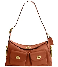 COACH The Coach Originals Turnlock Haversack Leather Shoulder Bag