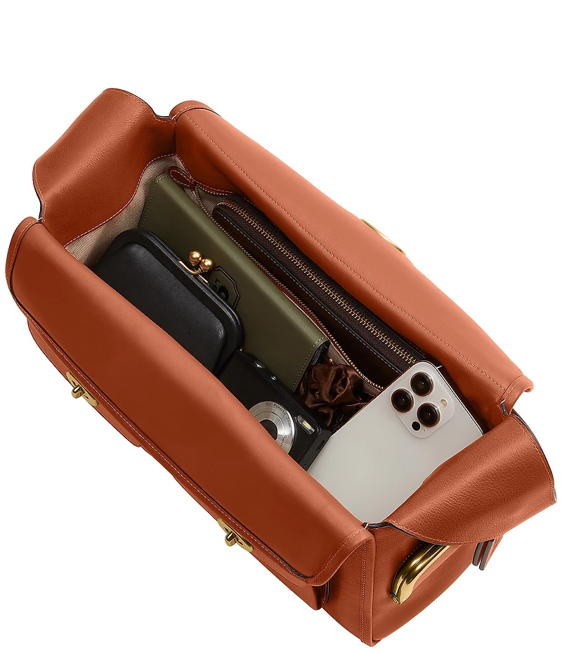 COACH The Coach Originals Turnlock Haversack Leather Shoulder Bag