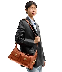 COACH The Coach Originals Turnlock Haversack Leather Shoulder Bag