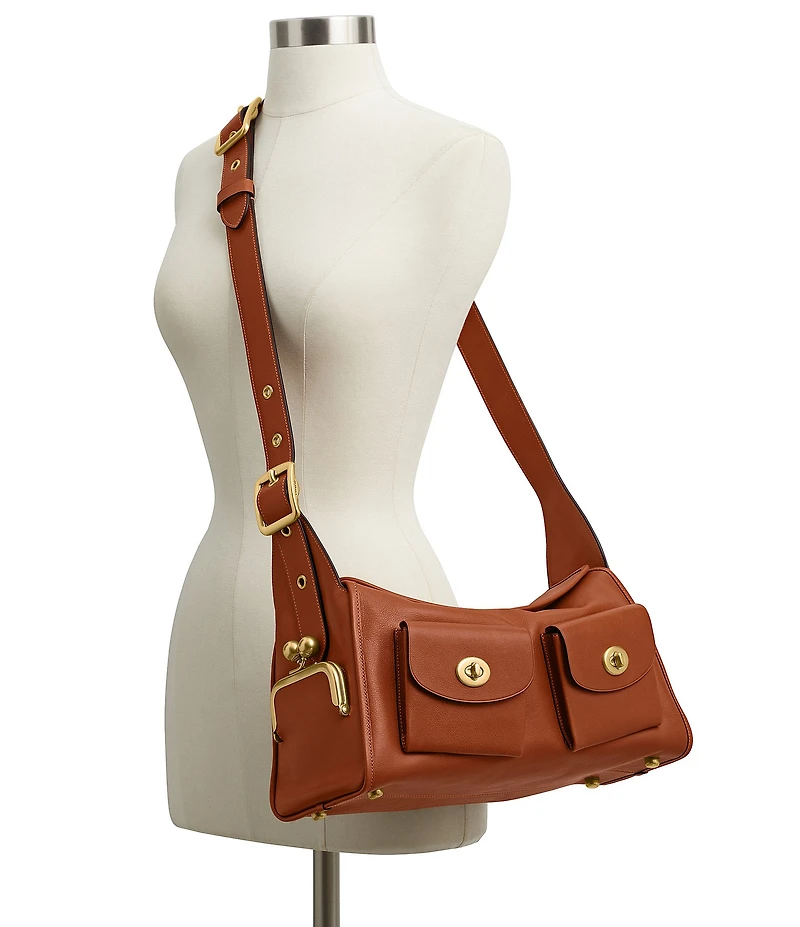COACH The Coach Originals Turnlock Haversack Leather Shoulder Bag
