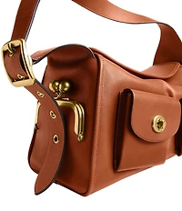COACH The Coach Originals Turnlock Haversack Leather Shoulder Bag