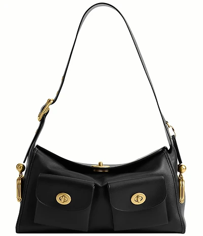 COACH The Coach Originals Turnlock Haversack Leather Shoulder Bag