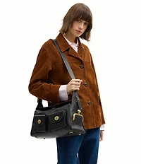 COACH The Coach Originals Turnlock Haversack Leather Shoulder Bag