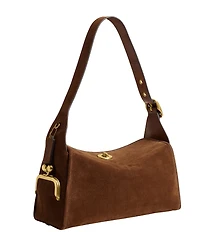 COACH The Coach Originals Turnlock Haversack Suede Shoulder Bag