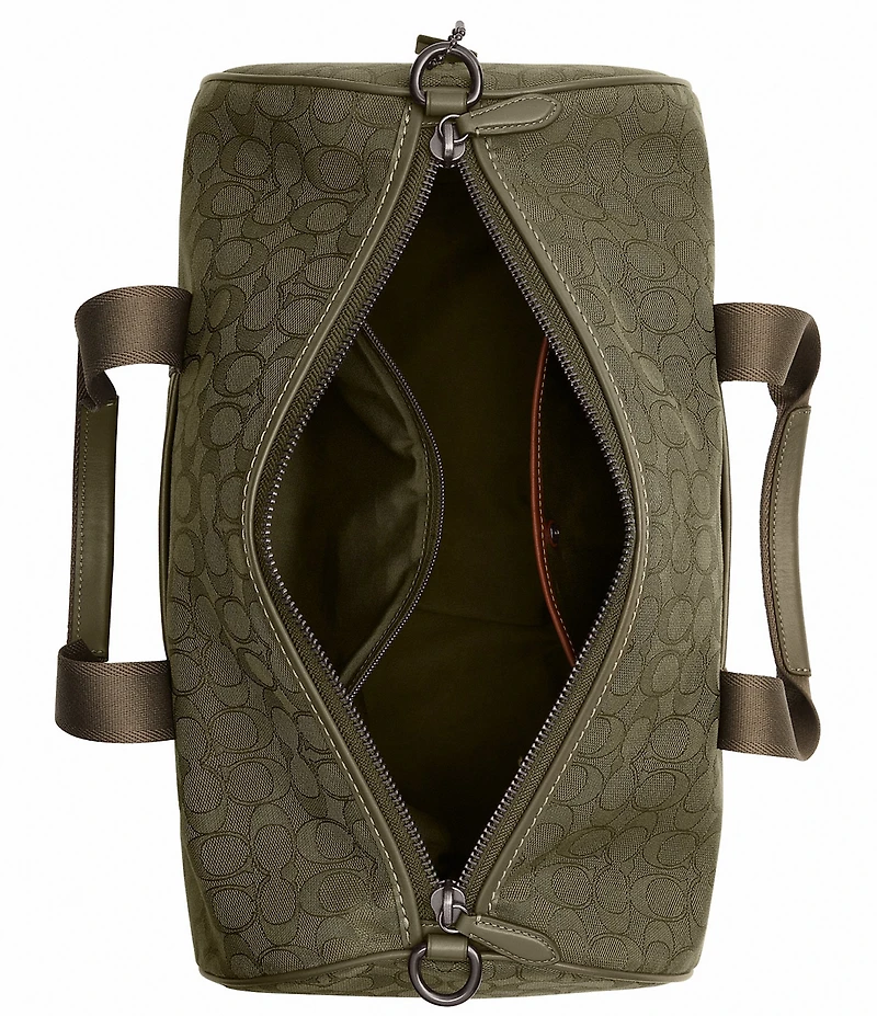 COACH Theo Signature Jacquard Duffle Bag