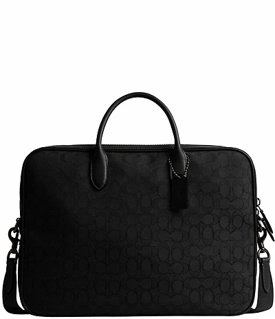 Coach Theo Signature Jacquard Work Bag