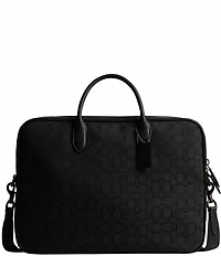 Coach Theo Signature Jacquard Work Bag