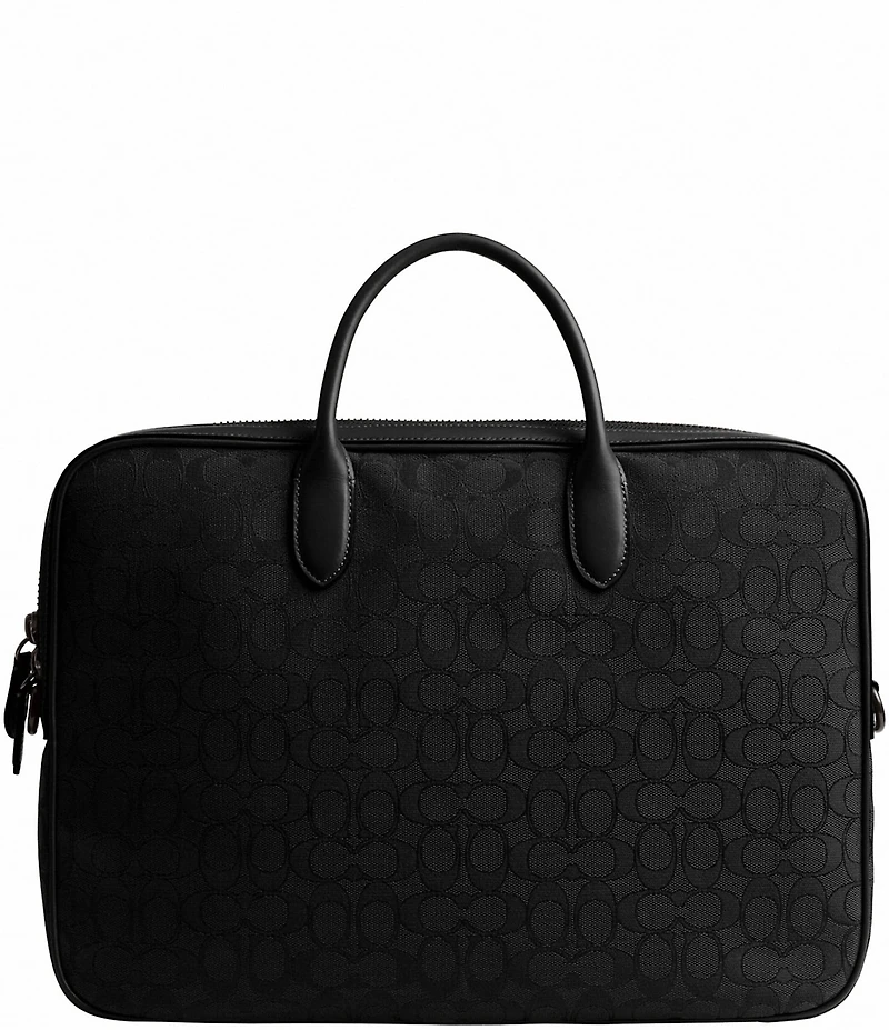 Coach Theo Signature Jacquard Work Bag