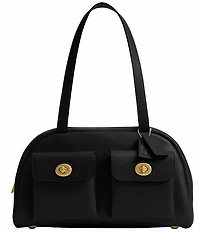 COACH Twin Turn Lock Cargo Pockets Satchel Bag