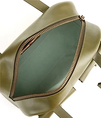 COACH Twin Turn Lock Cargo Pockets Satchel Bag