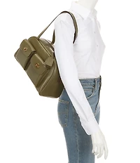 COACH Twin Turn Lock Cargo Pockets Satchel Bag