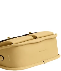 COACH Twin Turnlock Waverly Leather Shoulder Bag