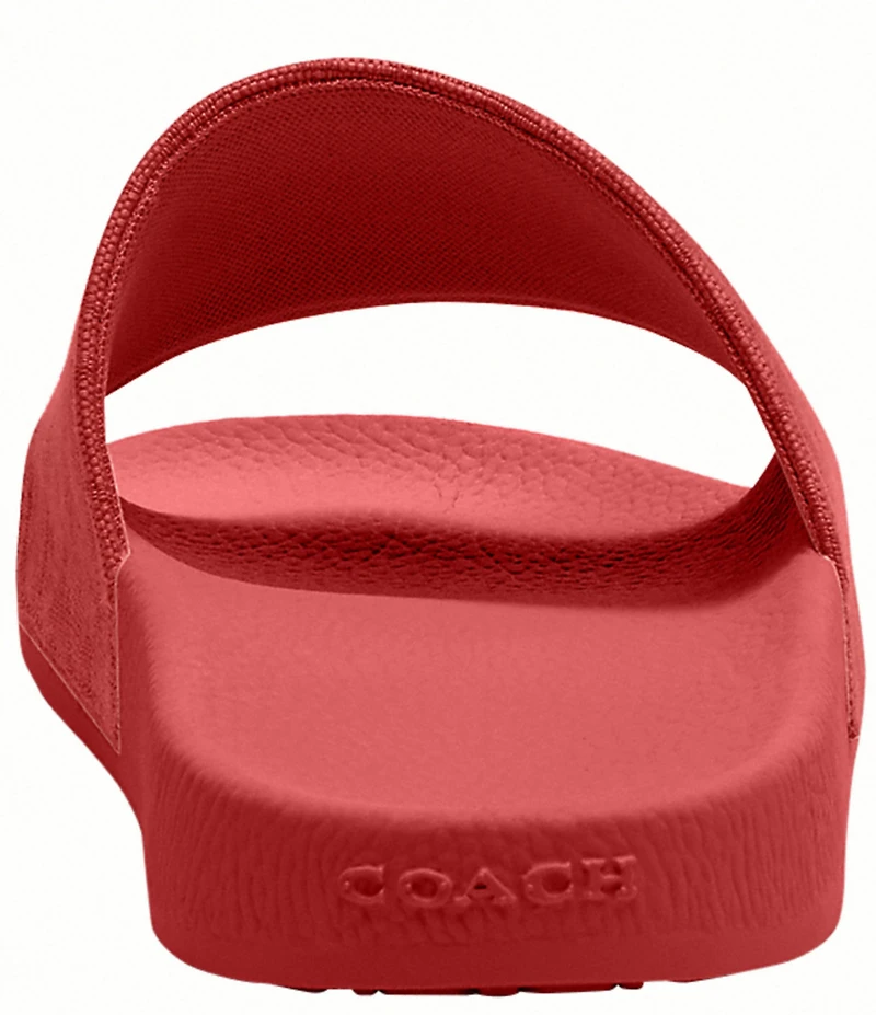 COACH Udele Signature Jacquard Canvas Sport Slides