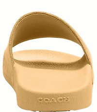 COACH Udele Signature Jacquard Canvas Sport Slides