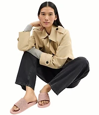 COACH Udele Signature Jacquard Canvas Sport Slides