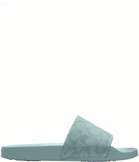 COACH Udele Signature Jacquard Canvas Sport Slides