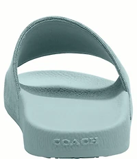 COACH Udele Signature Jacquard Canvas Sport Slides