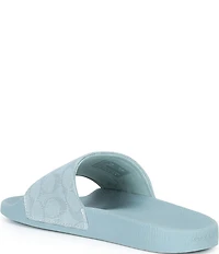COACH Udele Signature Jacquard Canvas Sport Slides