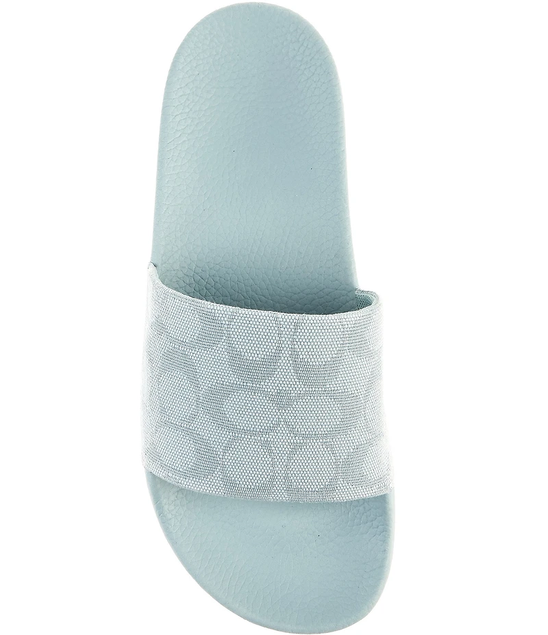 COACH Udele Signature Jacquard Canvas Sport Slides