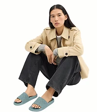 COACH Udele Signature Jacquard Canvas Sport Slides