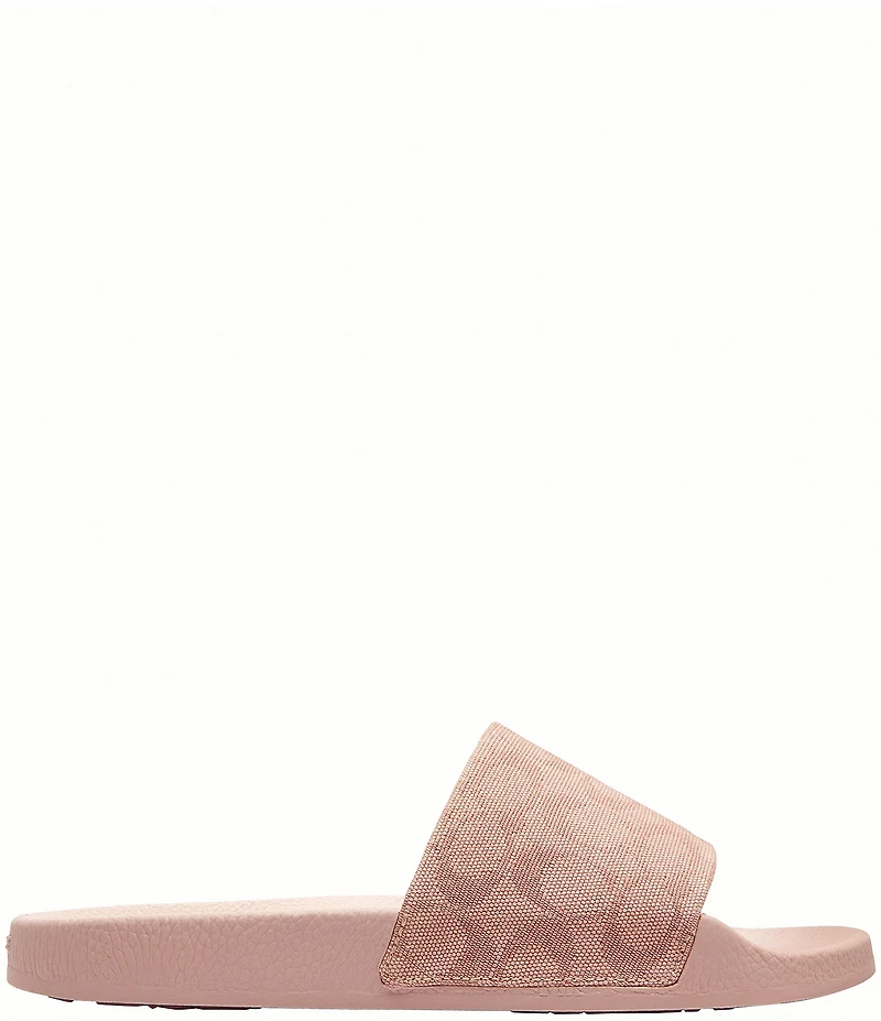 COACH Udele Signature Jacquard Canvas Sport Slides