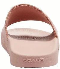 COACH Udele Signature Jacquard Canvas Sport Slides