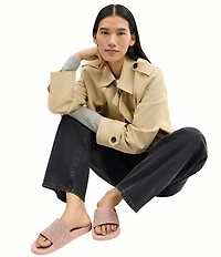 COACH Udele Signature Jacquard Canvas Sport Slides