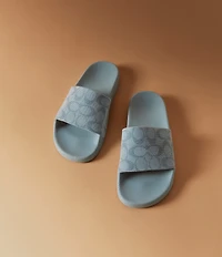 COACH Udele Signature Jacquard Canvas Sport Slides
