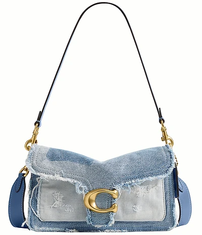 COACH Tabby 26 Up Cycled Denim Shoulder Bag