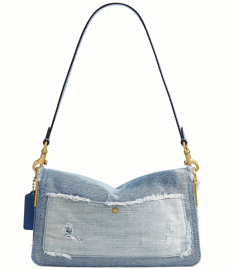 COACH Tabby 26 Up Cycled Denim Shoulder Bag