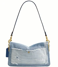 COACH Tabby 26 Up Cycled Denim Shoulder Bag