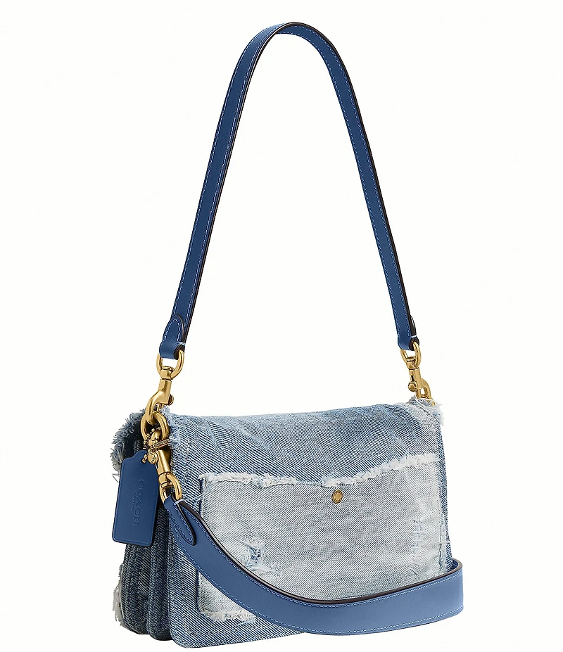 COACH Tabby 26 Up Cycled Denim Shoulder Bag