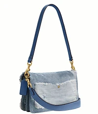 COACH Tabby 26 Up Cycled Denim Shoulder Bag