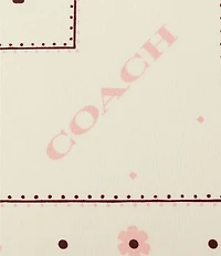 COACH Western Floral Print Square Scarf
