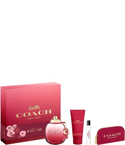 COACH Wild Rose Eau de Parfum 4-Piece Gift Set