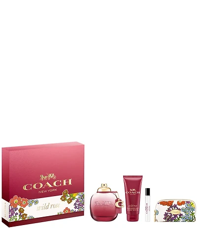 COACH Wild Rose Eau de Parfum 4-Piece Gift Set