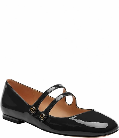 COACH Winley Patent Leather Mary Jane Ballet Flats