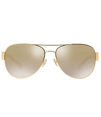 COACH Women's 0HC7059 58mm Aviator Sunglasses