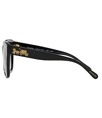 COACH Women's 0HC8264 56mm Gradient Polarized Square Sunglasses