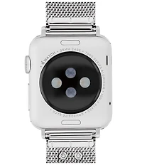 COACH Women's 38/40/41 Stainless Steel Heart Mesh Bracelet Strap for Apple Watch