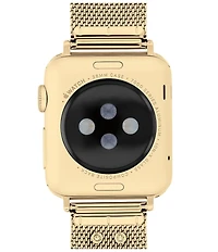 COACH Women's 38/40/41mm Gold Tone Stainless Steel Heart Mesh Bracelet Strap for Apple Watch