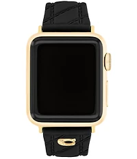 COACH Women's 38/40/41mm Quilted Silicone Apple Strap Watch
