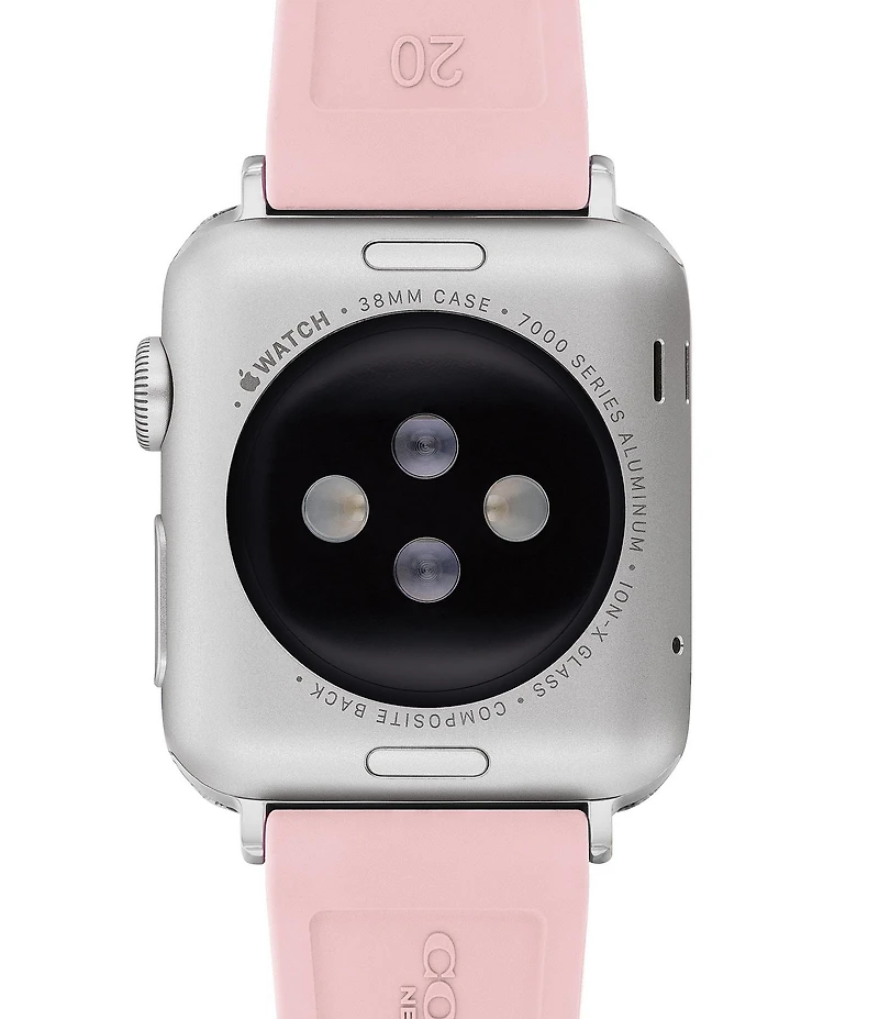 COACH Women's 38/40/41mm Quilted Silicone Apple Strap Watch