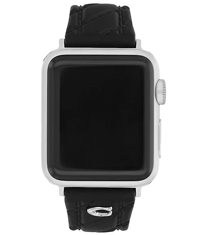 COACH Women's 38/40/41mm Quilted Silicone Apple Strap Watch