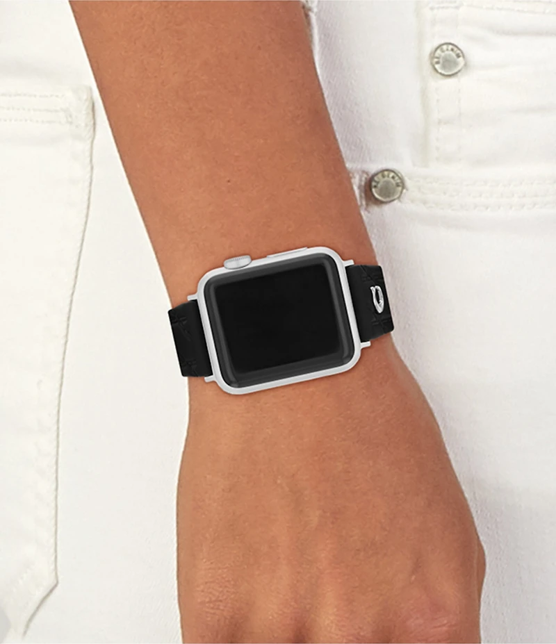 COACH Women's 38/40/41mm Quilted Silicone Apple Strap Watch