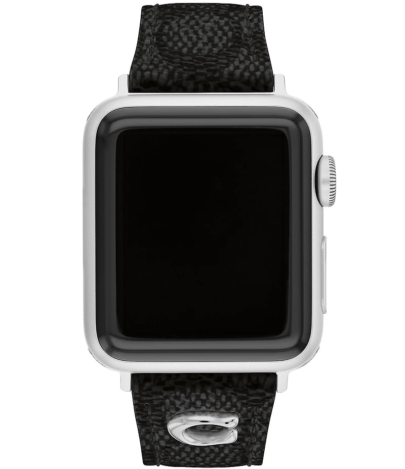COACH Women's 38/40/41mm Signature Canvas Strap for Apple Watch