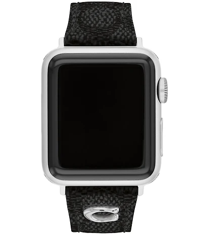 COACH Women's 38/40/41mm Signature Canvas Strap for Apple Watch