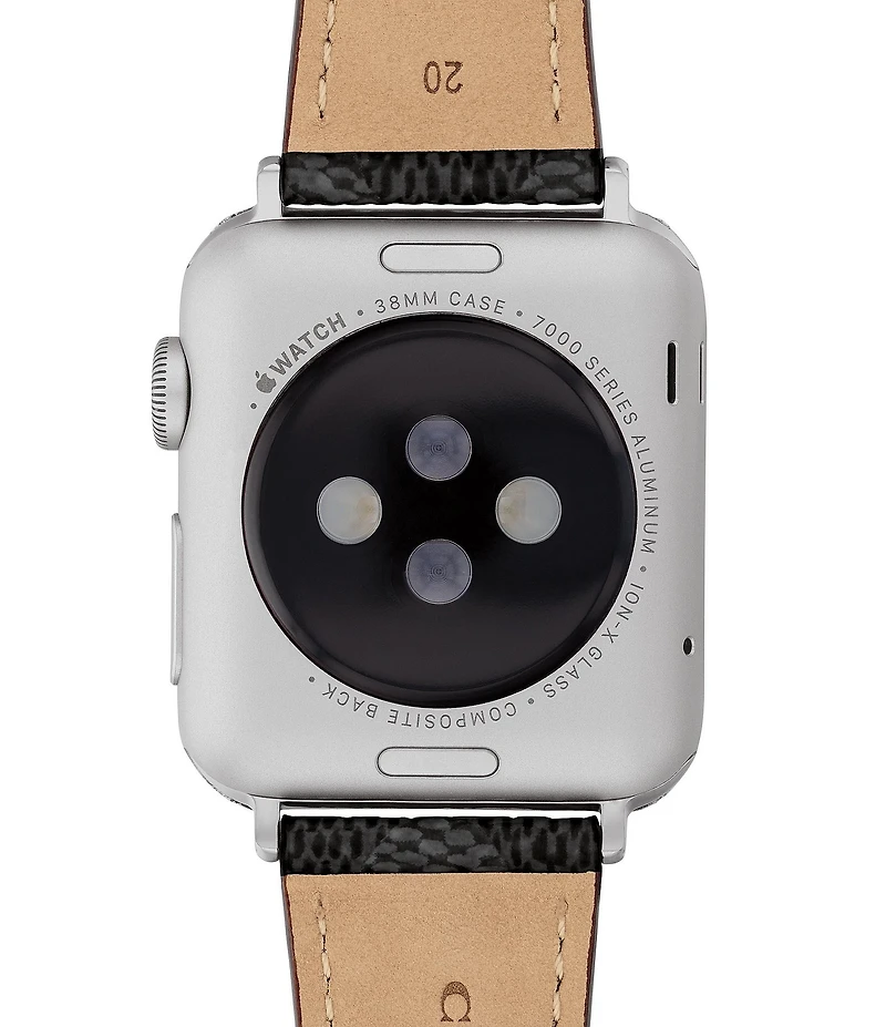 COACH Women's 38/40/41mm Signature Canvas Strap for Apple Watch