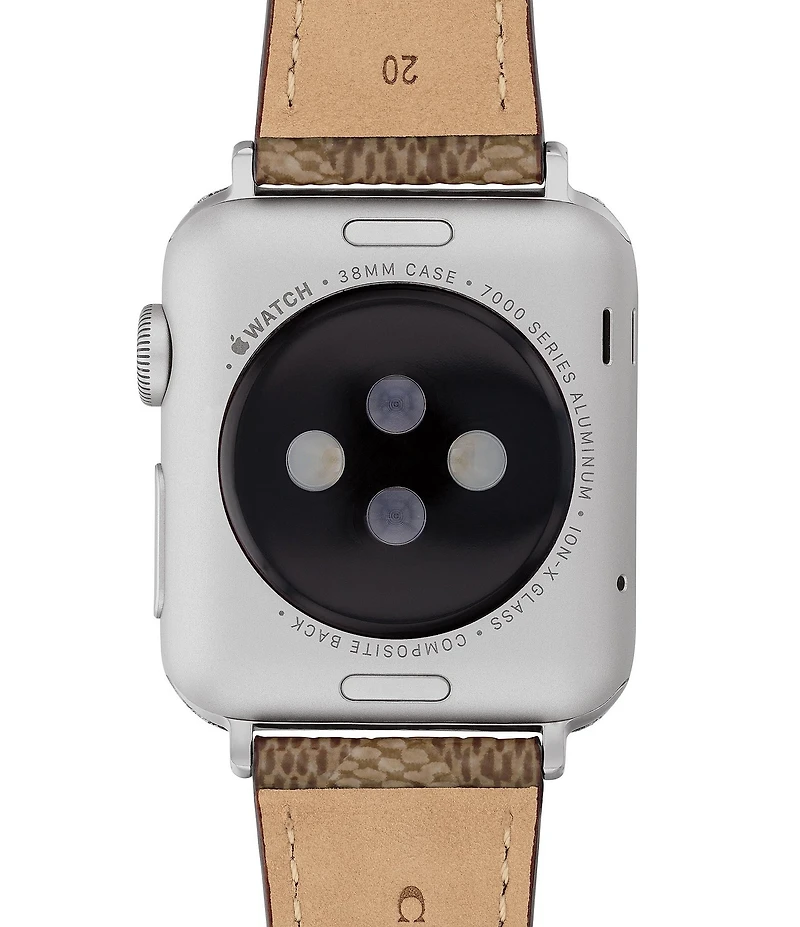 COACH Women's 38/40/41mm Signature Canvas Strap for Apple Watch